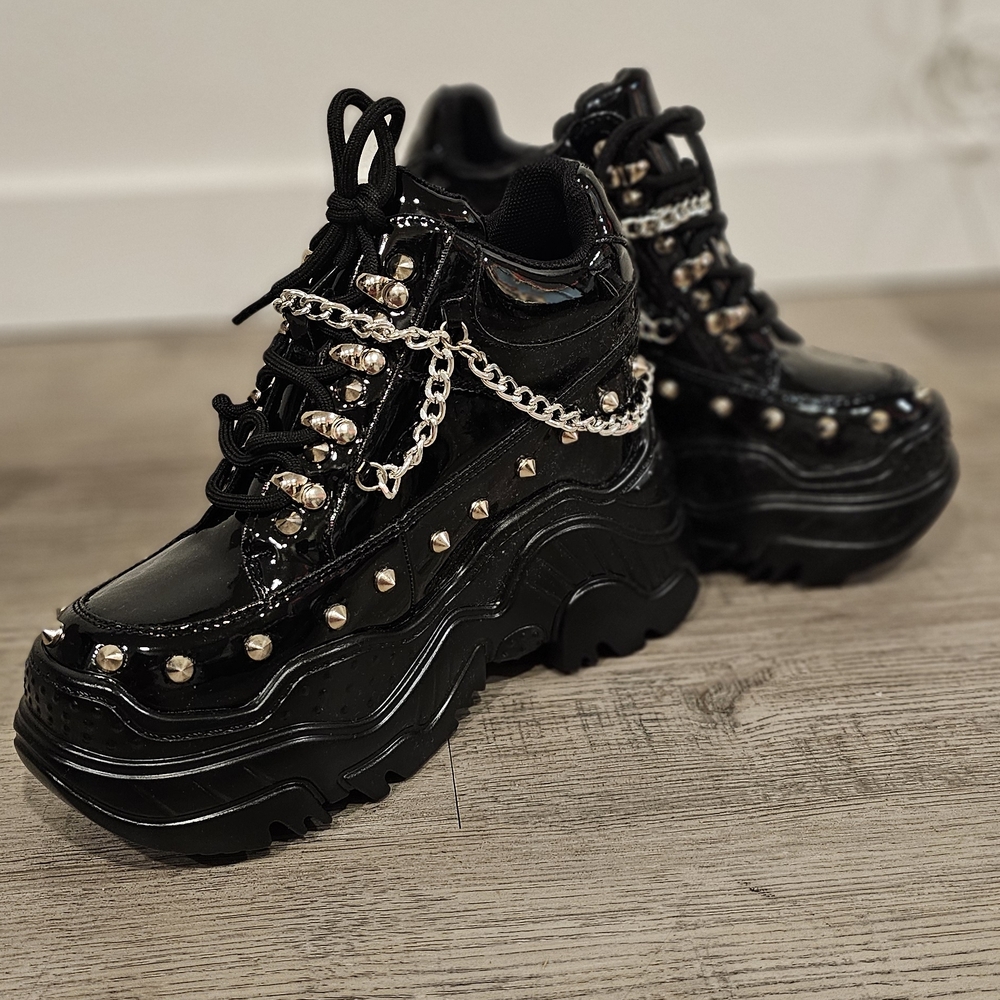 Anthony Wang Space Candy Studded Platform Sneakers - Picture 2 of 6